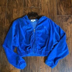 Juicy By Juicy Couture Rouched Womens Long Sleeve Zipper Hoodie